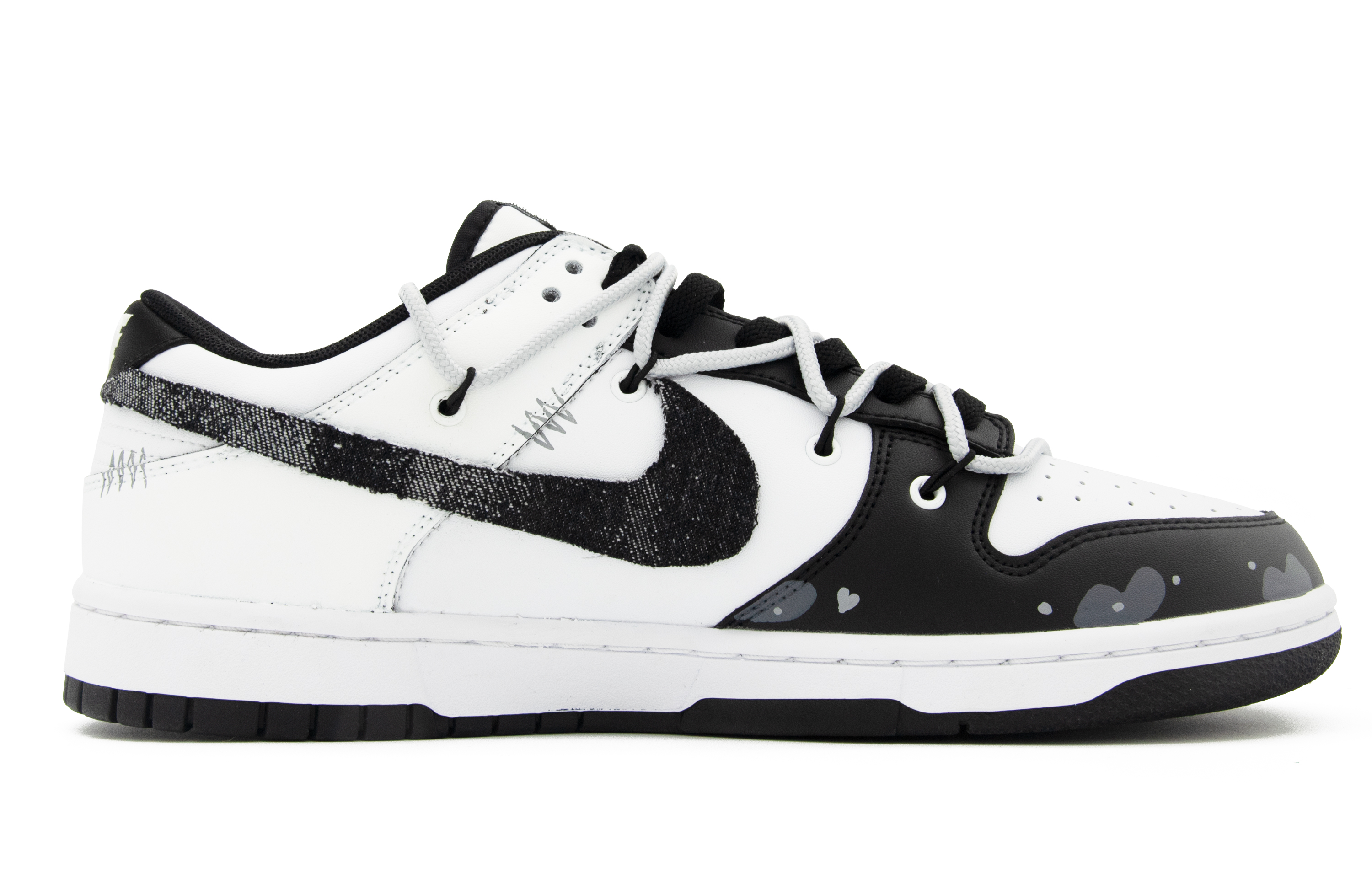 Order [Sepatu Kustom] Nike Dunk Low '50 Warna Hitam Grafiti' DD1391-100(Team63-50度黑)