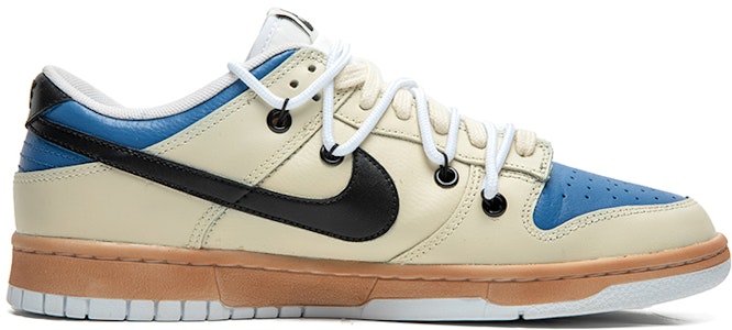 【客製化球鞋】Nike Dunk Low 野鶴製造 復古風 條紋風 街頭潮流 做舊黑勾 特殊禮盒版 耐磨 低幫 板鞋 男款 米藍 Order 【客製化球鞋】Nike Dunk Low 野鶴製造 復古風 條紋風 街頭潮流 做舊黑勾 特殊禮盒版 耐磨 低幫 板鞋 男款 米藍