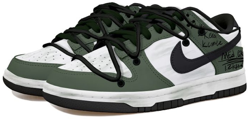 나이키 덩크 로우 '빈티지 딥그린 그래피티' (Nike Dunk Low 'Vintage Deep Green Graffiti') CW1590-100(Team拾玖-深绿涂鸦女S-BOX) Lookbook 나이키 덩크 로우 '빈티지 딥그린 그래피티' (Nike Dunk Low 'Vintage Deep Green Graffiti') CW1590-100(Team拾玖-深绿涂鸦女S-BOX)