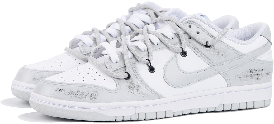 Zapatillas Nike Dunk Low 'Gris Industrial Envejecido-Blanco' DV0831-101(Team32-男款灰白做旧SBOX) Lookbook Zapatillas Nike Dunk Low 'Gris Industrial Envejecido-Blanco' DV0831-101(Team32-男款灰白做旧SBOX)