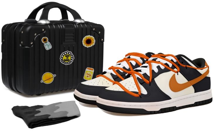 custom-shoes-nike-dunk-low-aged-orange-swoosh-panda