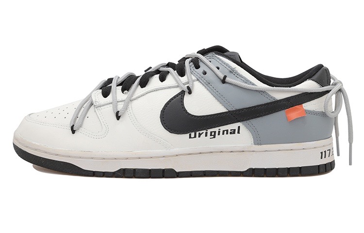 Buy [Sepatu Custom] Nike Dunk Low 'Krem Vintage Hitam Abu-abu Deconstructed Aged' CW1590-100(Team拾玖-灰黄做旧女S-BOX)