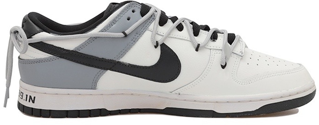 【客製化球鞋】Nike Dunk Low 粗糙質感 OW風格 解構風潮 復古潮流 低筒 滑板鞋 GS 米黃黑灰 Order 【客製化球鞋】Nike Dunk Low 粗糙質感 OW風格 解構風潮 復古潮流 低筒 滑板鞋 GS 米黃黑灰