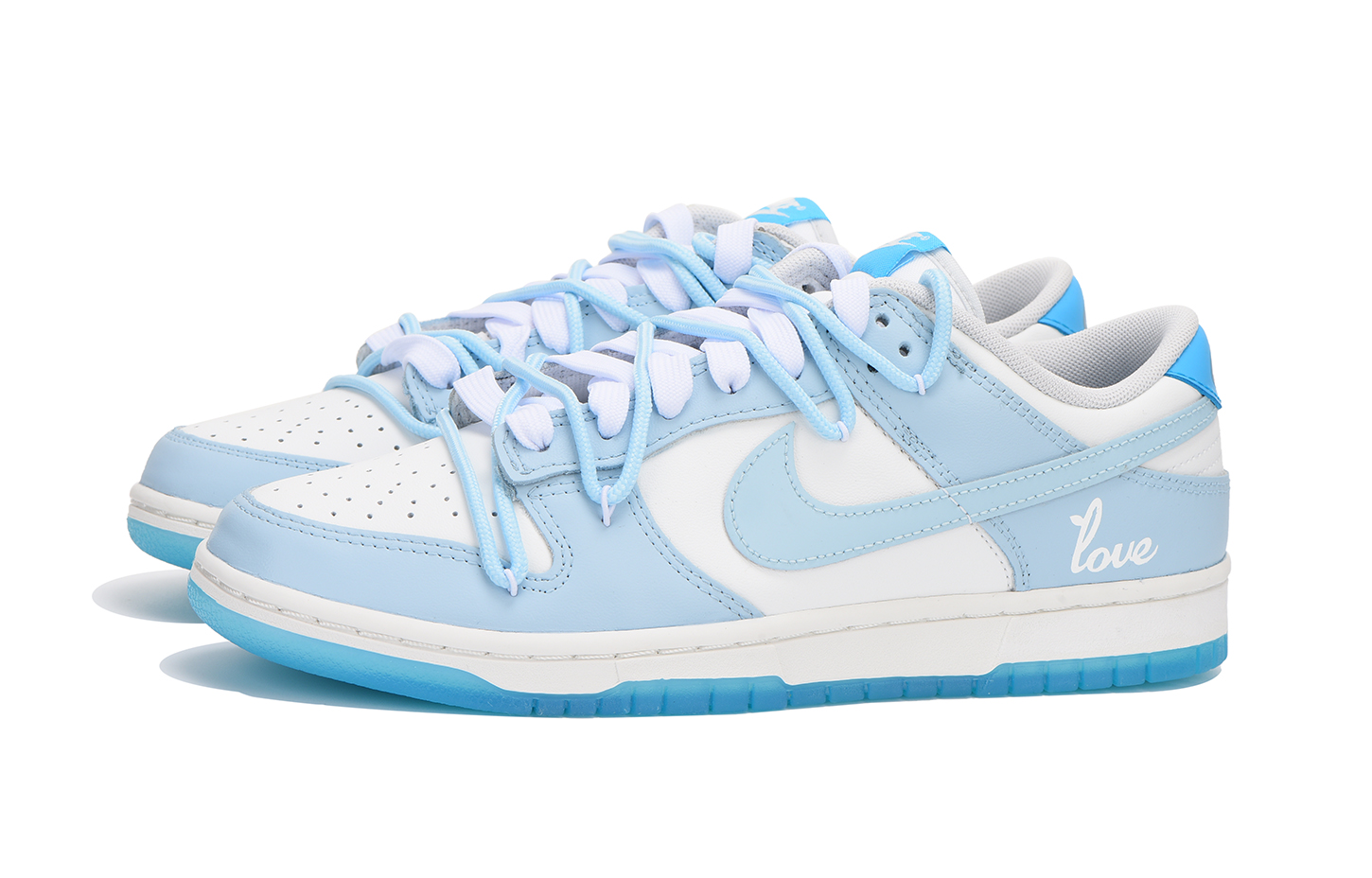 Lookbook カスタム ダンク ロー "アルファベット分解 青" (カスタムダンクロー "ABC分解 青") FN3433-141(Team59-男女同款蓝色三)