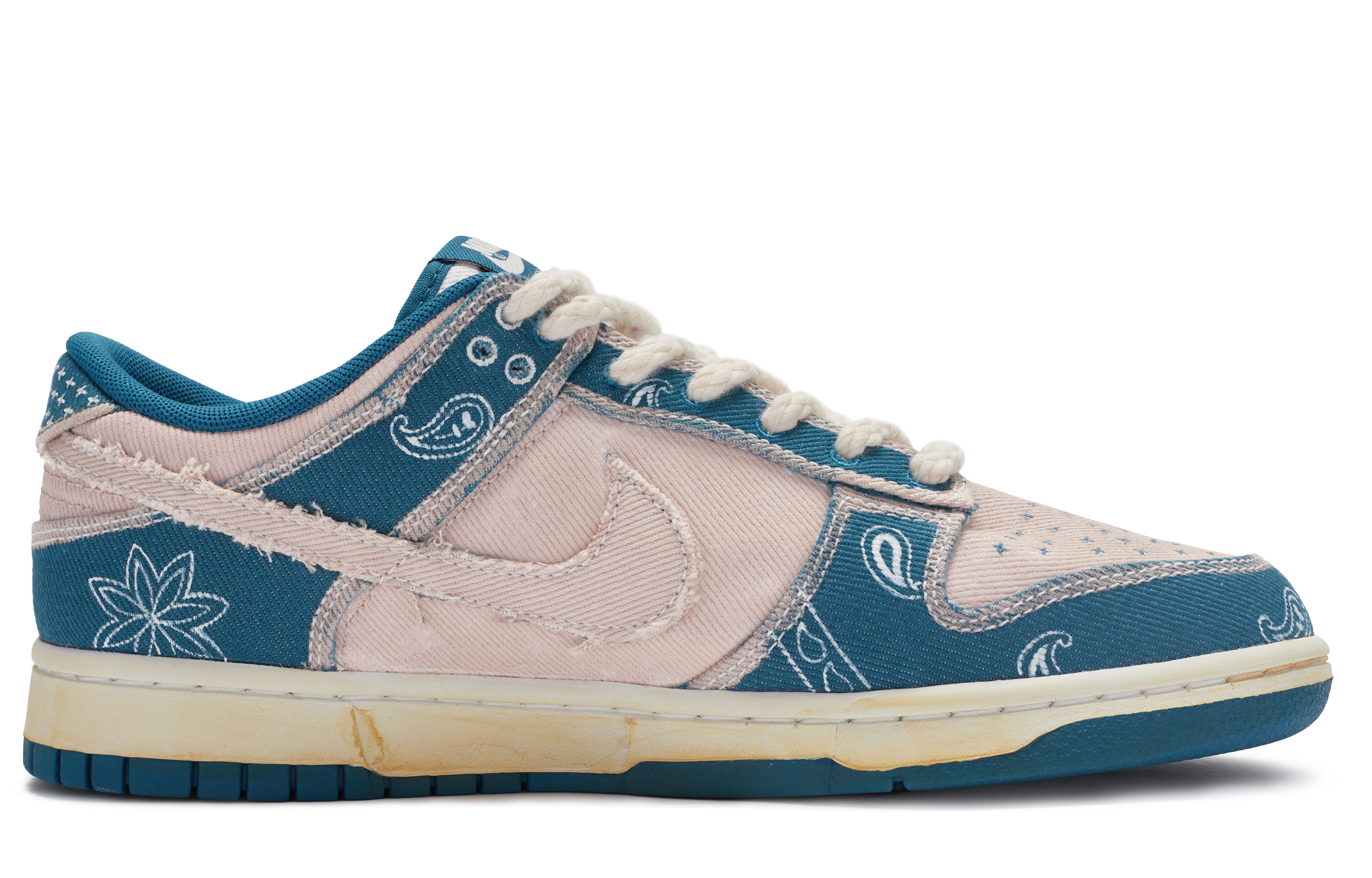 Order [Kasut Custom] Nike Dunk Low 'Retro Amerika Pink Biru' DV0834-101(TeamR-男款迷情腰果花)