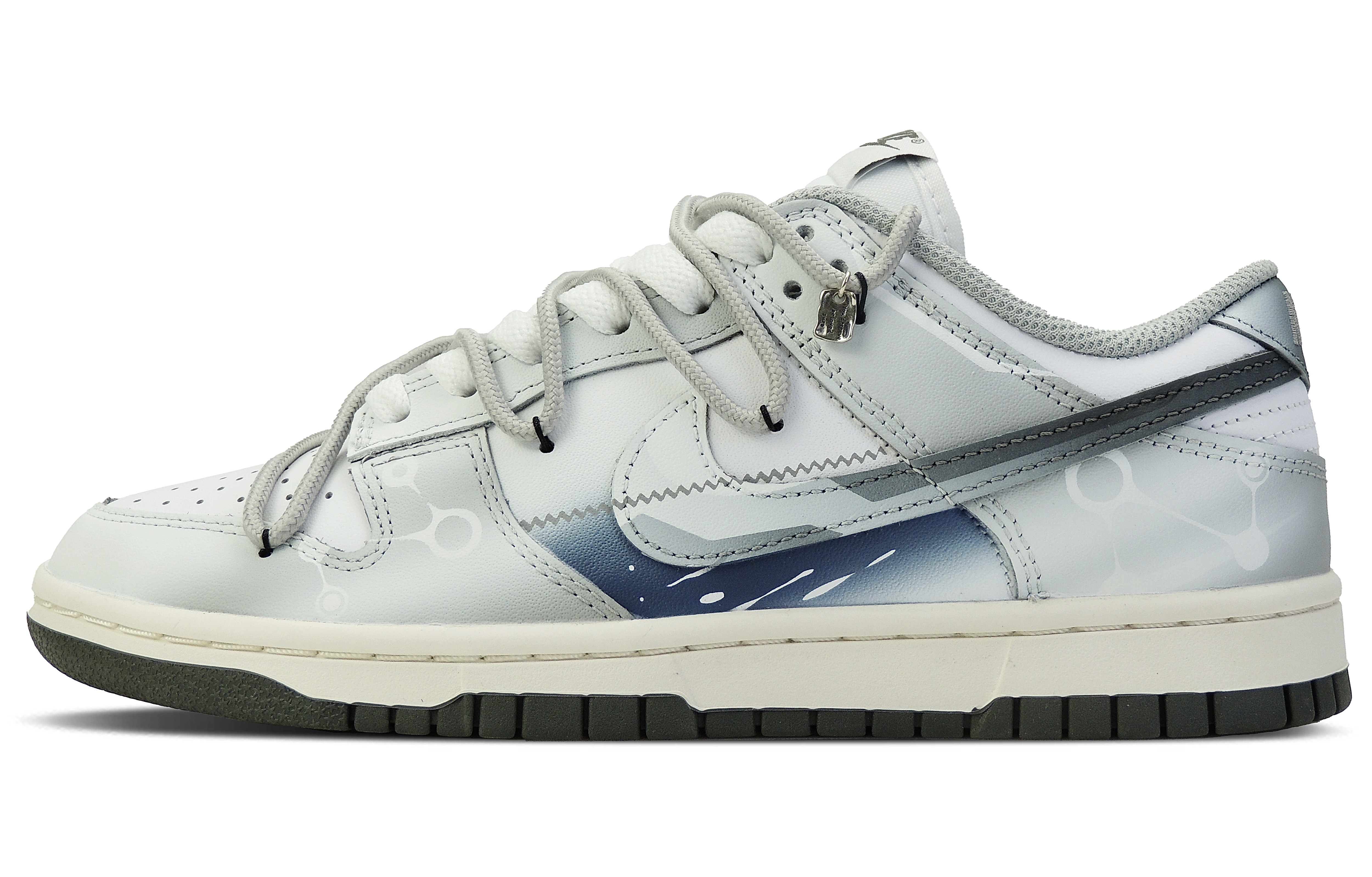 Buy [Custom Shoes] Nike Dunk Low 'AMG ONE Silver-Black-Blue