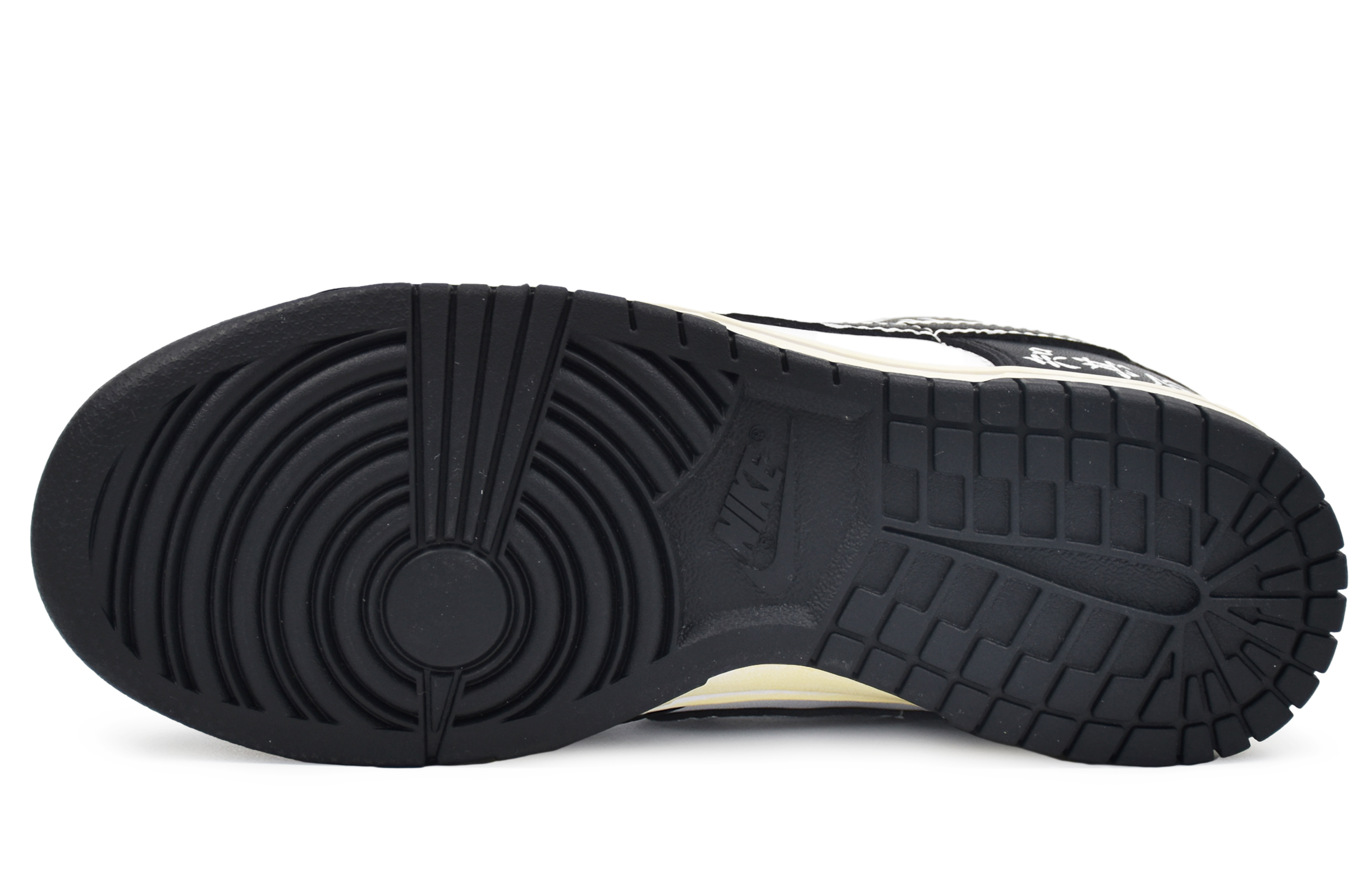 Details for 【客製化球鞋】Nike Dunk Low 古韻書法 做舊氧化 低幫 板鞋 男女同款 黑白