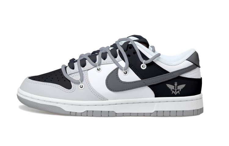Buy 【定制球鞋】 Nike Dunk Low 復古 天使 解構鞋帶 低幫 板鞋 GS 黑灰色