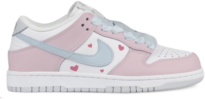 【訂製球鞋】 Nike Dunk Low 天使凱蒂 絲質鞋帶 低筒 板鞋 GS 白藍粉 Order 【訂製球鞋】 Nike Dunk Low 天使凱蒂 絲質鞋帶 低筒 板鞋 GS 白藍粉
