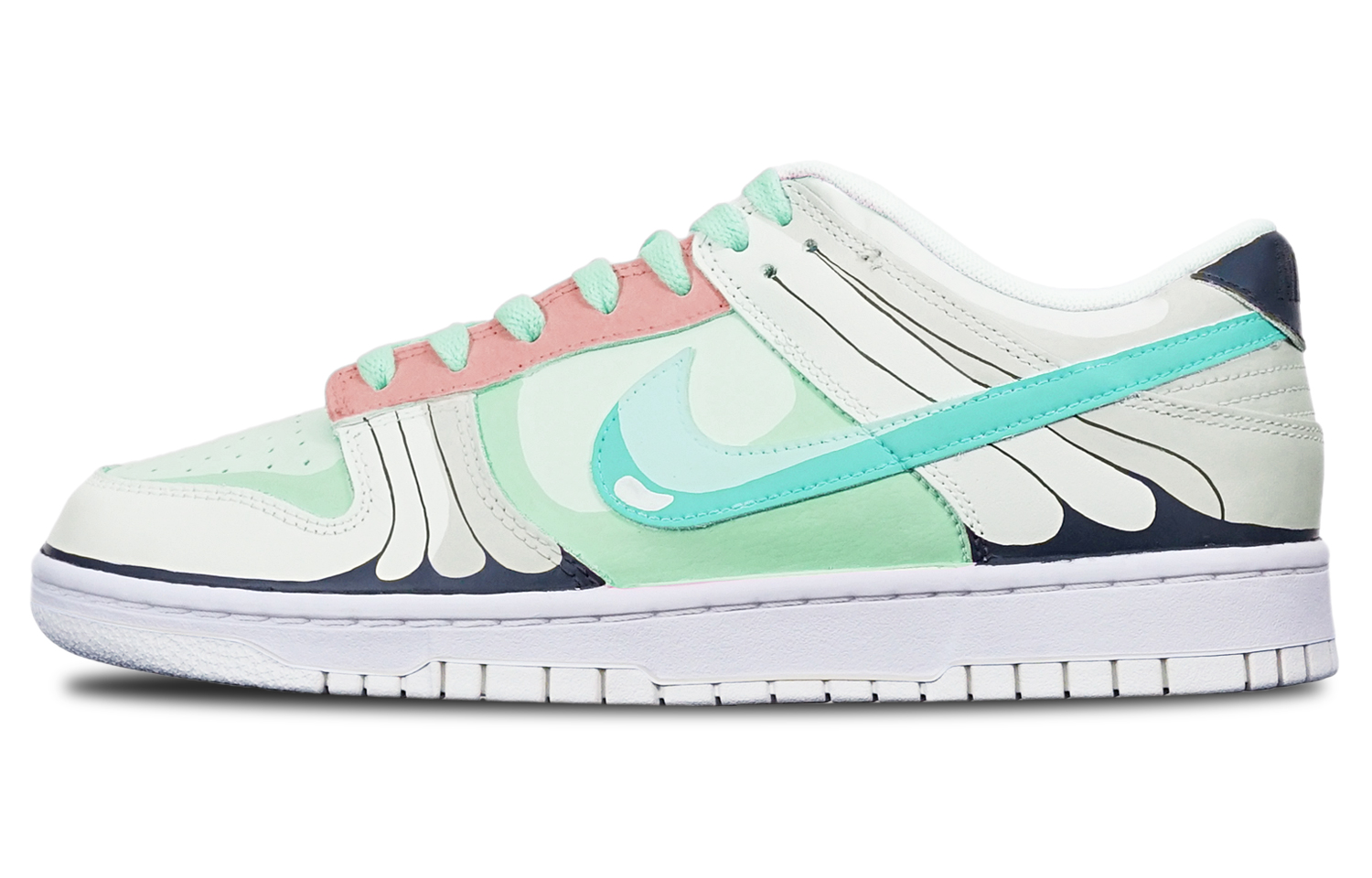 Buy 【定制球鞋】Nike Dunk Low 動漫主題 巴大蝶 限量特殊鞋盒 低幫 板鞋 GS 綠紅灰