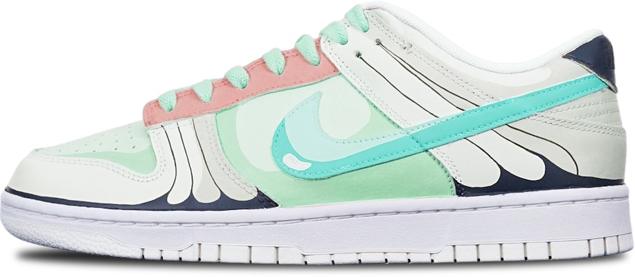 【定制球鞋】Nike Dunk Low 動漫主題 巴大蝶 限量特殊鞋盒 低幫 板鞋 GS 綠紅灰 Buy 【定制球鞋】Nike Dunk Low 動漫主題 巴大蝶 限量特殊鞋盒 低幫 板鞋 GS 綠紅灰