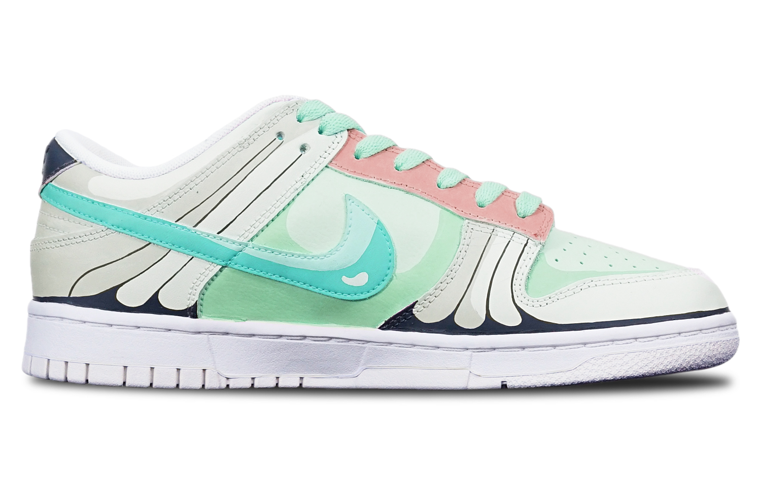 Order 【定制球鞋】Nike Dunk Low 動漫主題 巴大蝶 限量特殊鞋盒 低幫 板鞋 GS 綠紅灰