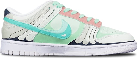 【定制球鞋】Nike Dunk Low 動漫主題 巴大蝶 限量特殊鞋盒 低幫 板鞋 GS 綠紅灰 Order 【定制球鞋】Nike Dunk Low 動漫主題 巴大蝶 限量特殊鞋盒 低幫 板鞋 GS 綠紅灰