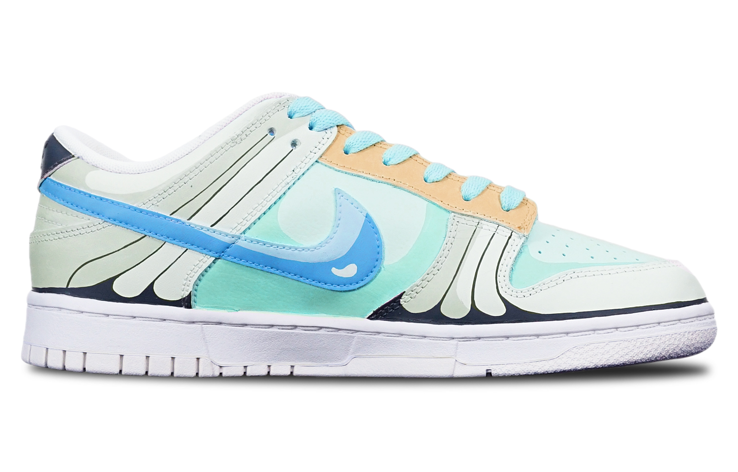 Order [定制鞋款] Nike Dunk Low '动漫浅绿蓝' DH9765-100(TeamT-巴大蝶蓝橙灰女S-BOX)