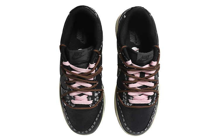 Shop 【訂製球鞋】 Nike Dunk Low 二次元倒鉤 做舊Vibe風 雙x 復古 解構風 低幫 板鞋 男款 黑白粉