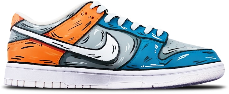 나이키 덩크 로우 '애니메이션 상어 미사일' (커스텀) DH9765-100(TeamT-鲨鱼灰蓝橙女S-BOX) Order 나이키 덩크 로우 '애니메이션 상어 미사일' (커스텀) DH9765-100(TeamT-鲨鱼灰蓝橙女S-BOX)