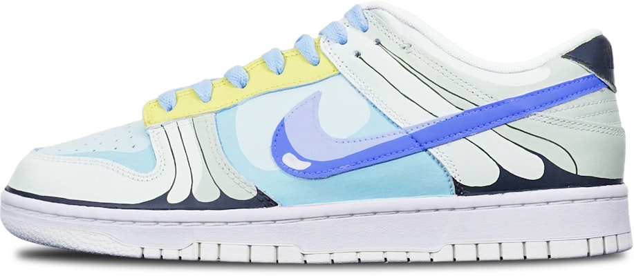 【定制球鞋】 Nike Dunk Low 動漫主題 巴大蝶 限量特殊鞋盒 復古休閒 低幫 板鞋 GS 藍黃灰 Buy 【定制球鞋】 Nike Dunk Low 動漫主題 巴大蝶 限量特殊鞋盒 復古休閒 低幫 板鞋 GS 藍黃灰