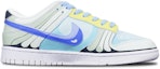 Order 【定制球鞋】 Nike Dunk Low 動漫主題 巴大蝶 限量特殊鞋盒 復古休閒 低幫 板鞋 GS 藍黃灰