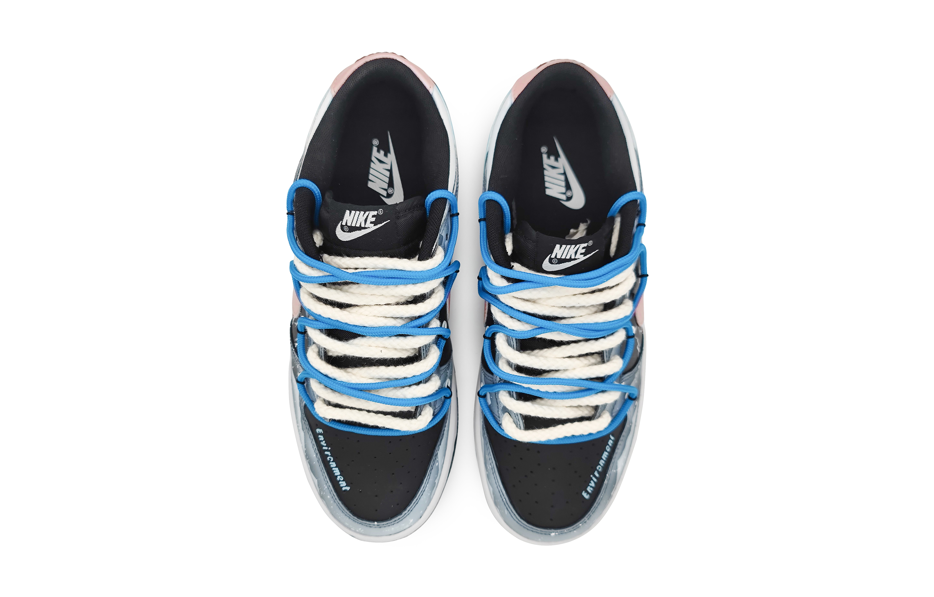 Shop [Sepatu Kustom] Nike Dunk Low 'Gletser Antartika' FD1232-001(Team16-女款南极冰川解构粉)