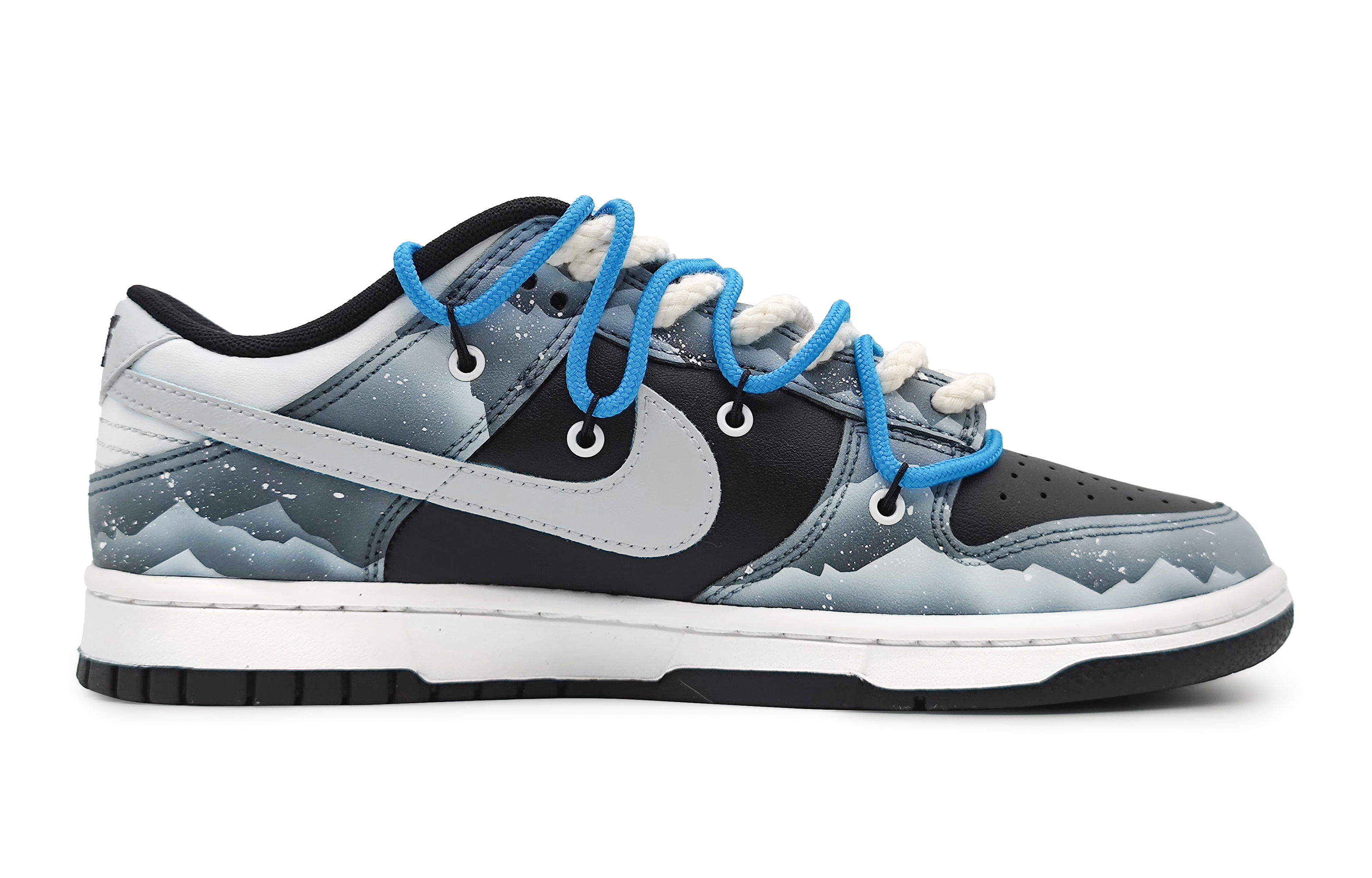 Order 【カスタムシューズ】 ナイキダンクロー「南極氷河 環境保護」 FD1232-001(Team16-女款南极冰川解构银)