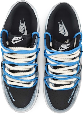 【訂製球鞋】Nike Dunk Low 南極冰川 保護環境 栩栩如生的雪山 解構雙鞋帶 防滑耐磨 低幫 滑板鞋 GS 黑銀 Shop 【訂製球鞋】Nike Dunk Low 南極冰川 保護環境 栩栩如生的雪山 解構雙鞋帶 防滑耐磨 低幫 滑板鞋 GS 黑銀
