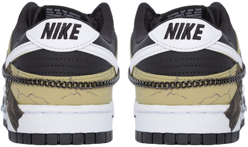 【訂製球鞋】 Nike Dunk Low 反戰熊貓 貼布 繃帶 塗鴉 復古做舊 可拆卸 鏈條 減震 低筒 板鞋 男款 棕黑 Purchase 【訂製球鞋】 Nike Dunk Low 反戰熊貓 貼布 繃帶 塗鴉 復古做舊 可拆卸 鏈條 減震 低筒 板鞋 男款 棕黑