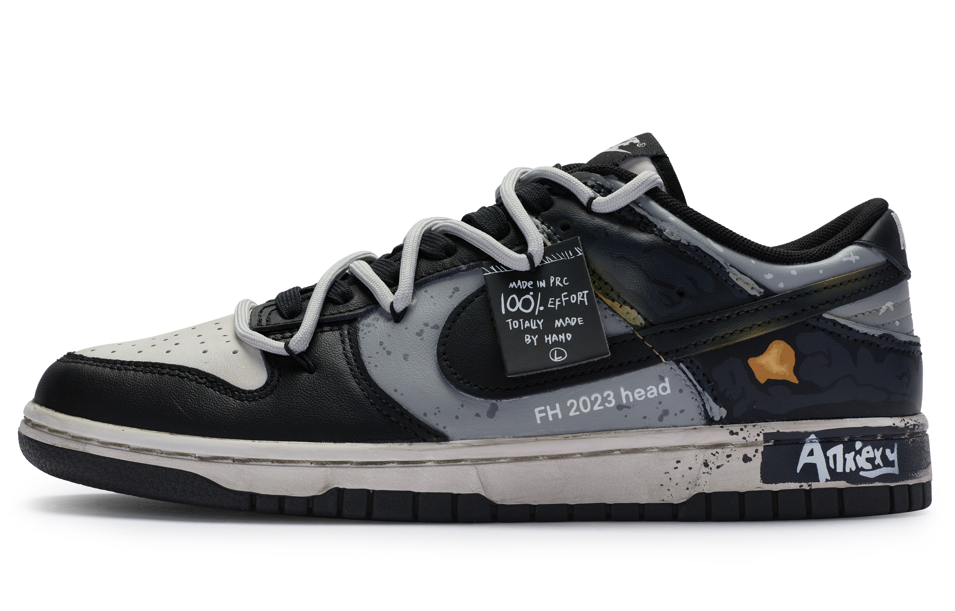 Buy [Zapatillas Personalizadas] Nike Dunk Low 'Terapia de Ansiedad' DD1391-100(TeamR男款焦虑)