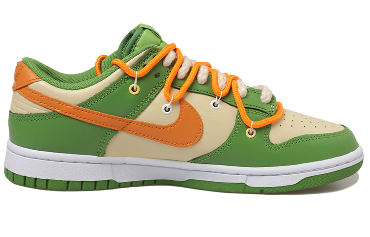 Order [Kasur Tersuai] Nike Dunk Low 'Apple Smiley Deconstructed Putih-Hijau' DJ6188-300(Team拾玖--复古苹果男)