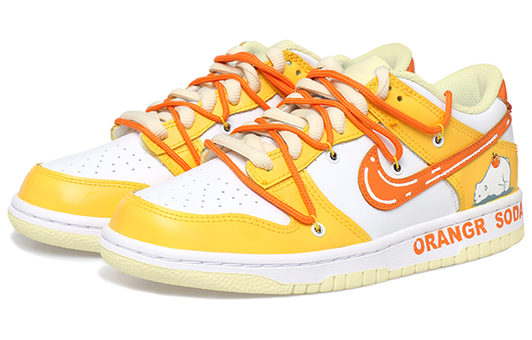 Lookbook [Zapatillas Personalizadas] Nike Dunk Low 'Arctic Bear Naranja Soda' DJ6188-100(Team拾玖-橘子汽水男S-BOX)