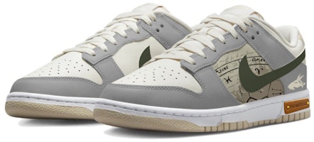 ナイキ ダンク ロー 'アリエス スプレーペイント グレー-ホワイト' オーダーメイドシューズ DV0831-003(Team48-白羊座) Lookbook ナイキ ダンク ロー 'アリエス スプレーペイント グレー-ホワイト' オーダーメイドシューズ DV0831-003(Team48-白羊座)