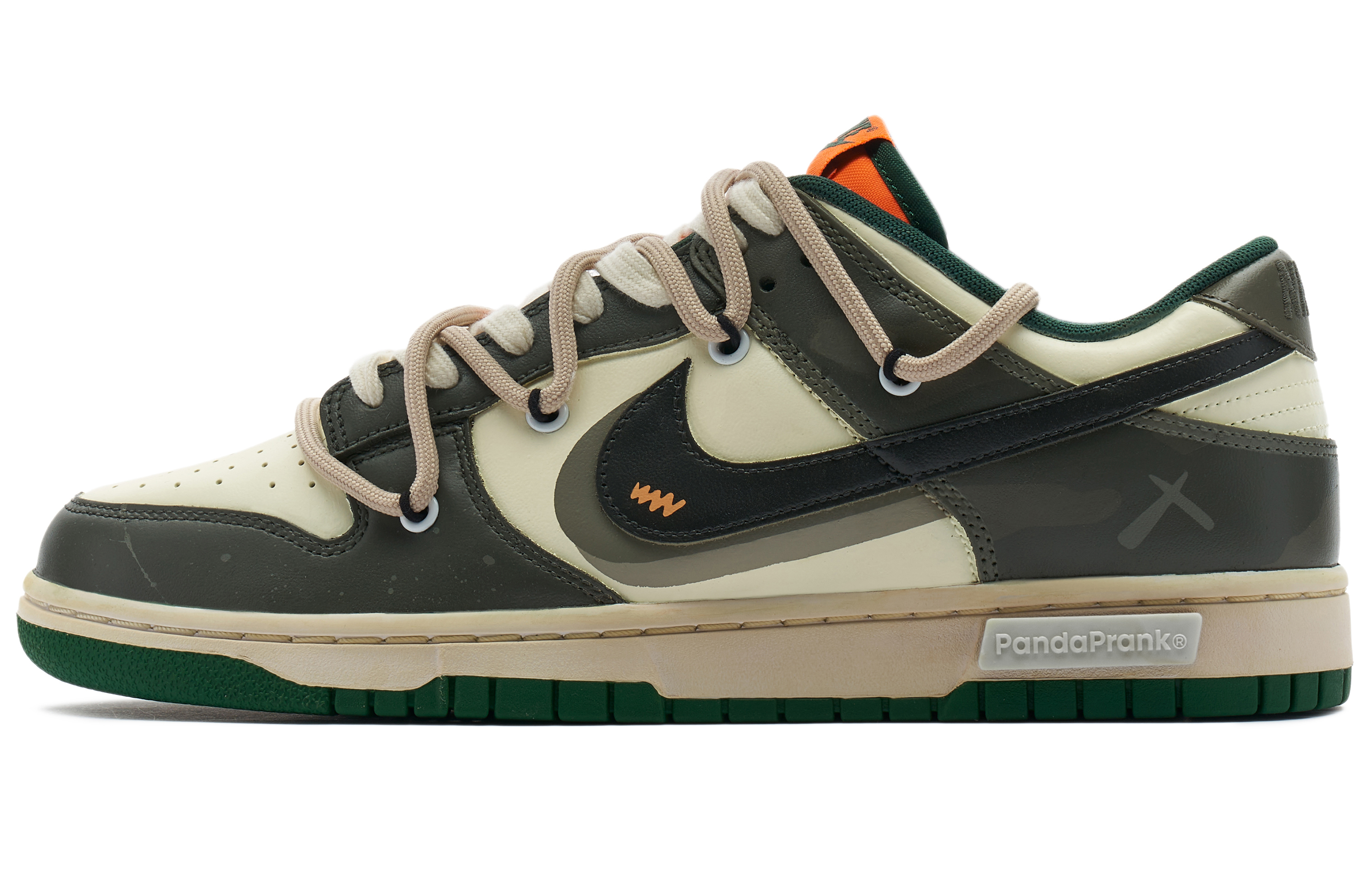 Buy 【訂製球鞋】Nike Dunk Low 熊貓惡作劇 叢林穿越 荒野礦石 軍綠復古 莫蘭迪 百搭 低筒 板鞋 男款 灰綠