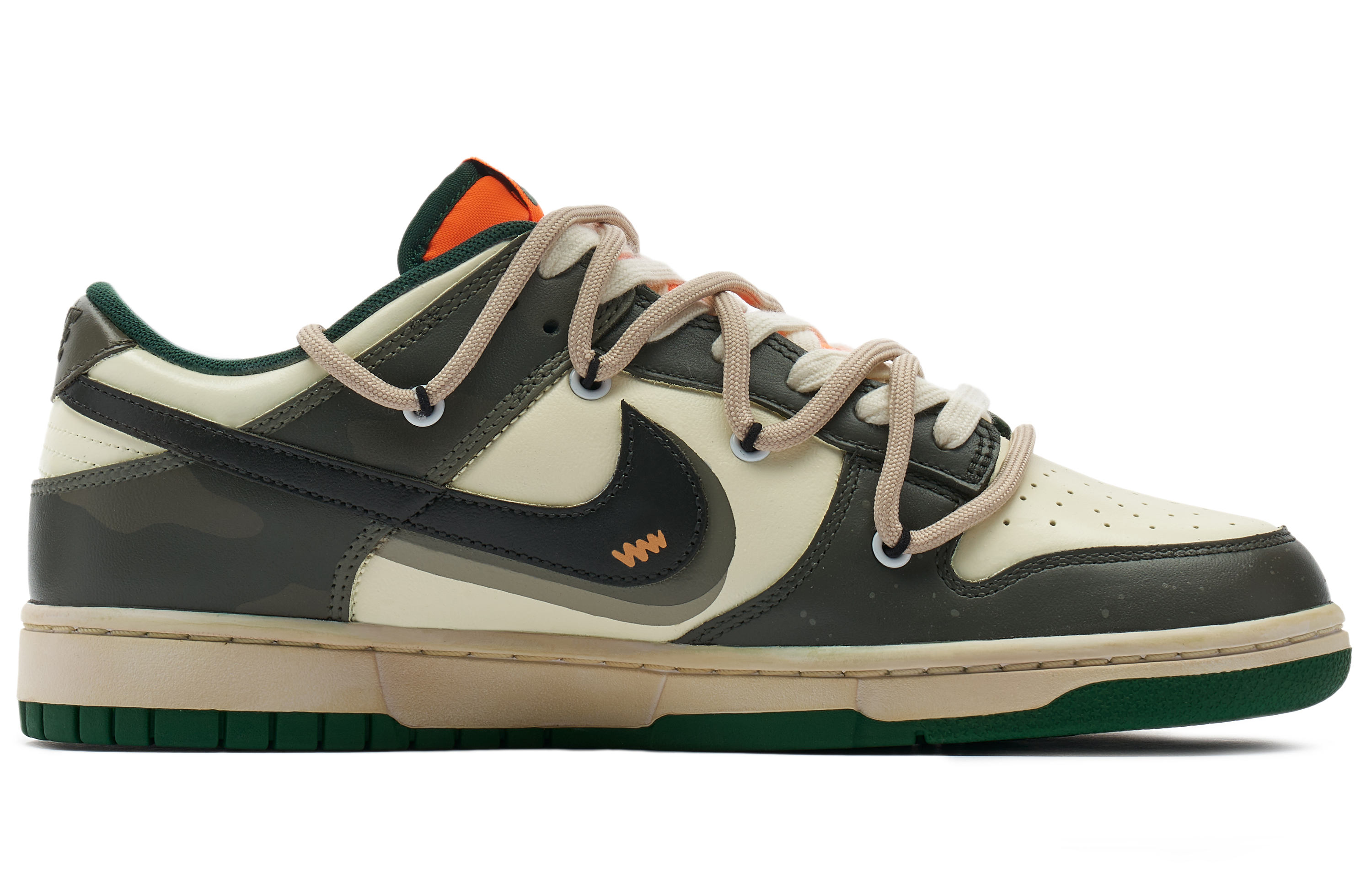 Order 【訂製球鞋】Nike Dunk Low 熊貓惡作劇 叢林穿越 荒野礦石 軍綠復古 莫蘭迪 百搭 低筒 板鞋 男款 灰綠