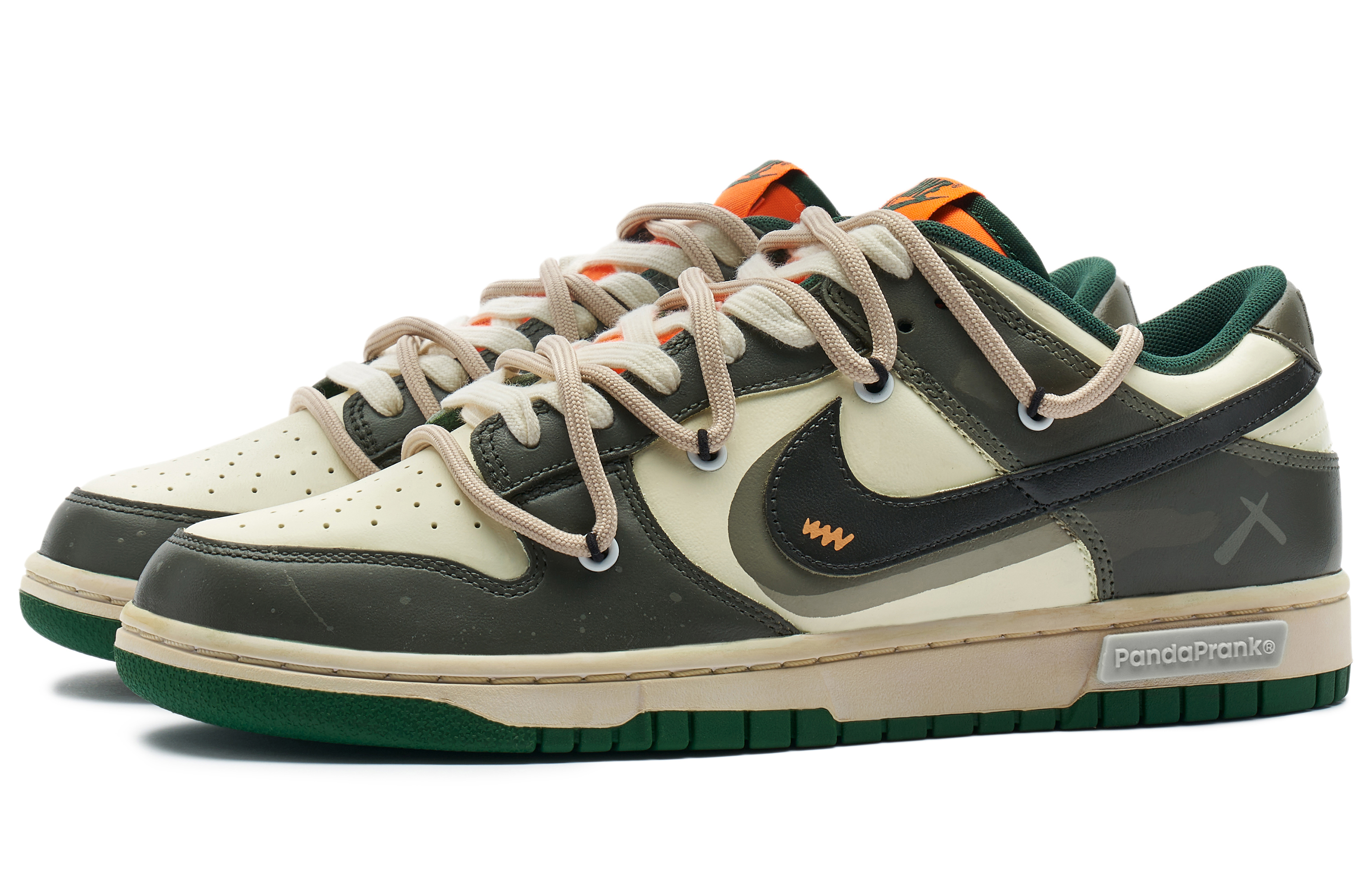 Lookbook 【訂製球鞋】Nike Dunk Low 熊貓惡作劇 叢林穿越 荒野礦石 軍綠復古 莫蘭迪 百搭 低筒 板鞋 男款 灰綠