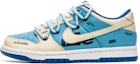 Buy 【客製球鞋】Nike Dunk Low 野鶴製造 藝術抽象主題 做舊復古風 字母 特殊禮盒版 低筒 板鞋 男女同款 米藍