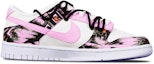 Order 【客製球鞋】 Nike Dunk Low 人工智慧 抽象塗鴉 賽博龐克風 解構雙鞋帶 限量特殊鞋盒 防滑耐磨 低筒 滑板鞋 GS 粉白
