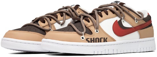 【定製球鞋】Nike Dunk Low 宇航員 月球 雙鉤 解構綁帶 簡約潮流 低幫 板鞋 男款 黃棕 Lookbook 【定製球鞋】Nike Dunk Low 宇航員 月球 雙鉤 解構綁帶 簡約潮流 低幫 板鞋 男款 黃棕