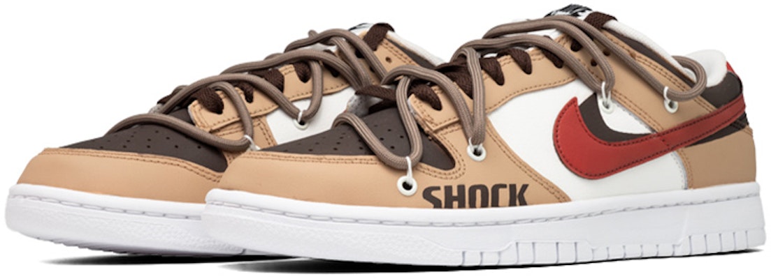 【定製球鞋】Nike Dunk Low 宇航員 月球 雙鉤 解構綁帶 簡約潮流 低幫 板鞋 男款 黃棕 Lookbook 【定製球鞋】Nike Dunk Low 宇航員 月球 雙鉤 解構綁帶 簡約潮流 低幫 板鞋 男款 黃棕