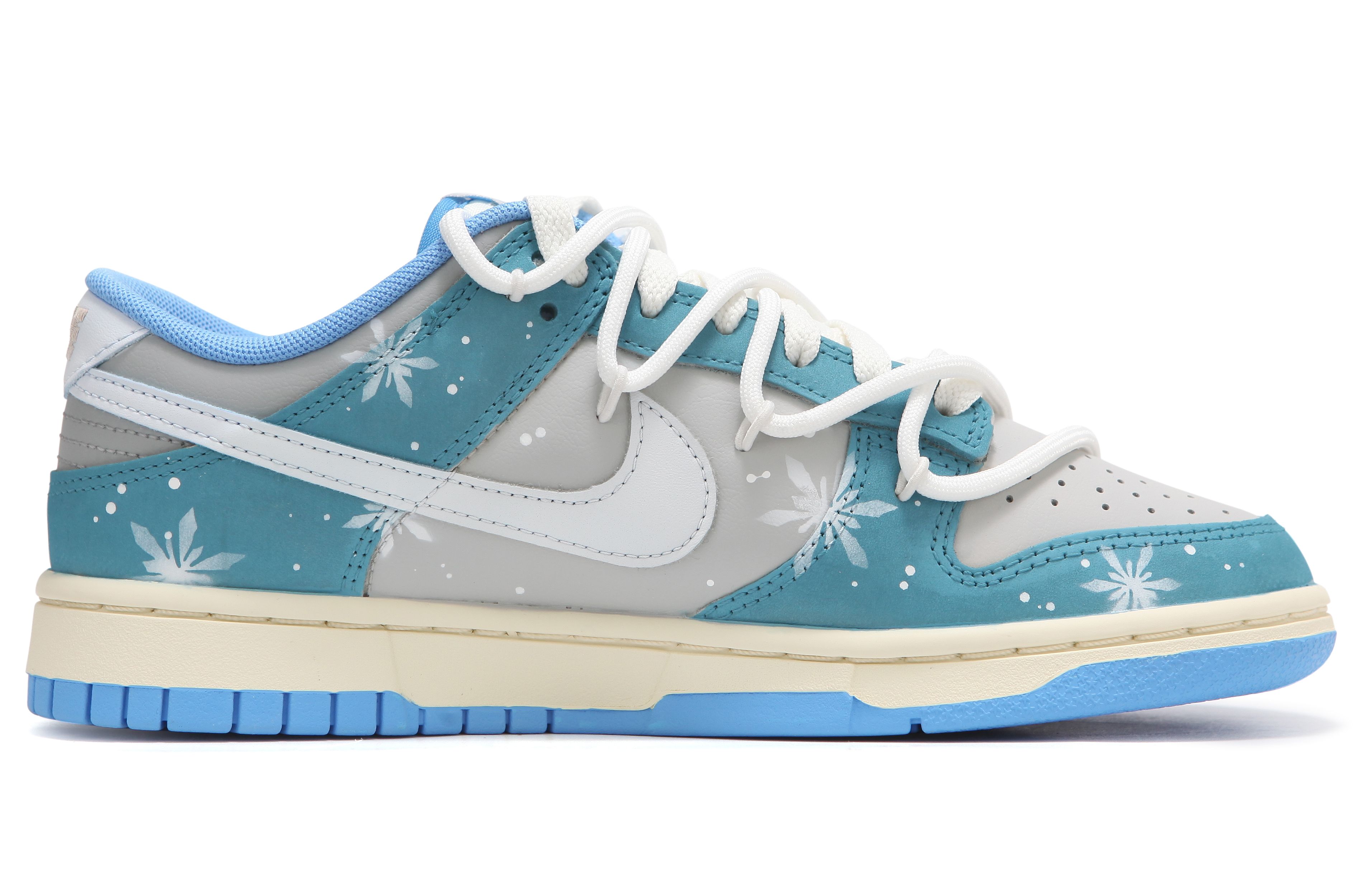 Order [Kasut Custom] Nike Dunk Low 'Jabatan Atletik - Gelombang Haba Serpihan Salji' FN7488-133(Team24-男女款冰雪S-BOX)