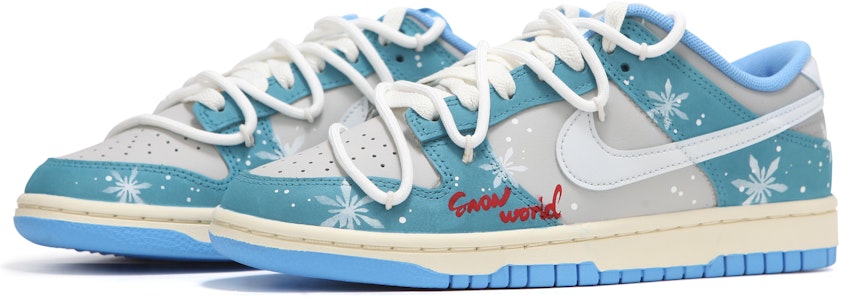 나이키 덩크 로우 '히트 웨이브 스노우플레이크' (커스텀) FN7488-133(Team24-男女款冰雪S-BOX) Lookbook 나이키 덩크 로우 '히트 웨이브 스노우플레이크' (커스텀) FN7488-133(Team24-男女款冰雪S-BOX)