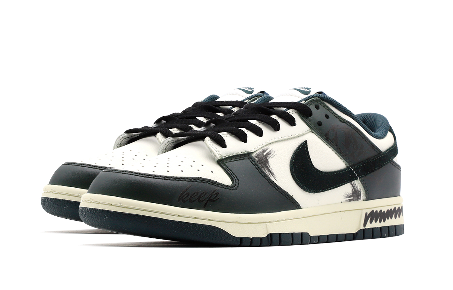 [Custom Shoes] Nike Dunk Low 'Athletic Department White-Green' 圖 4