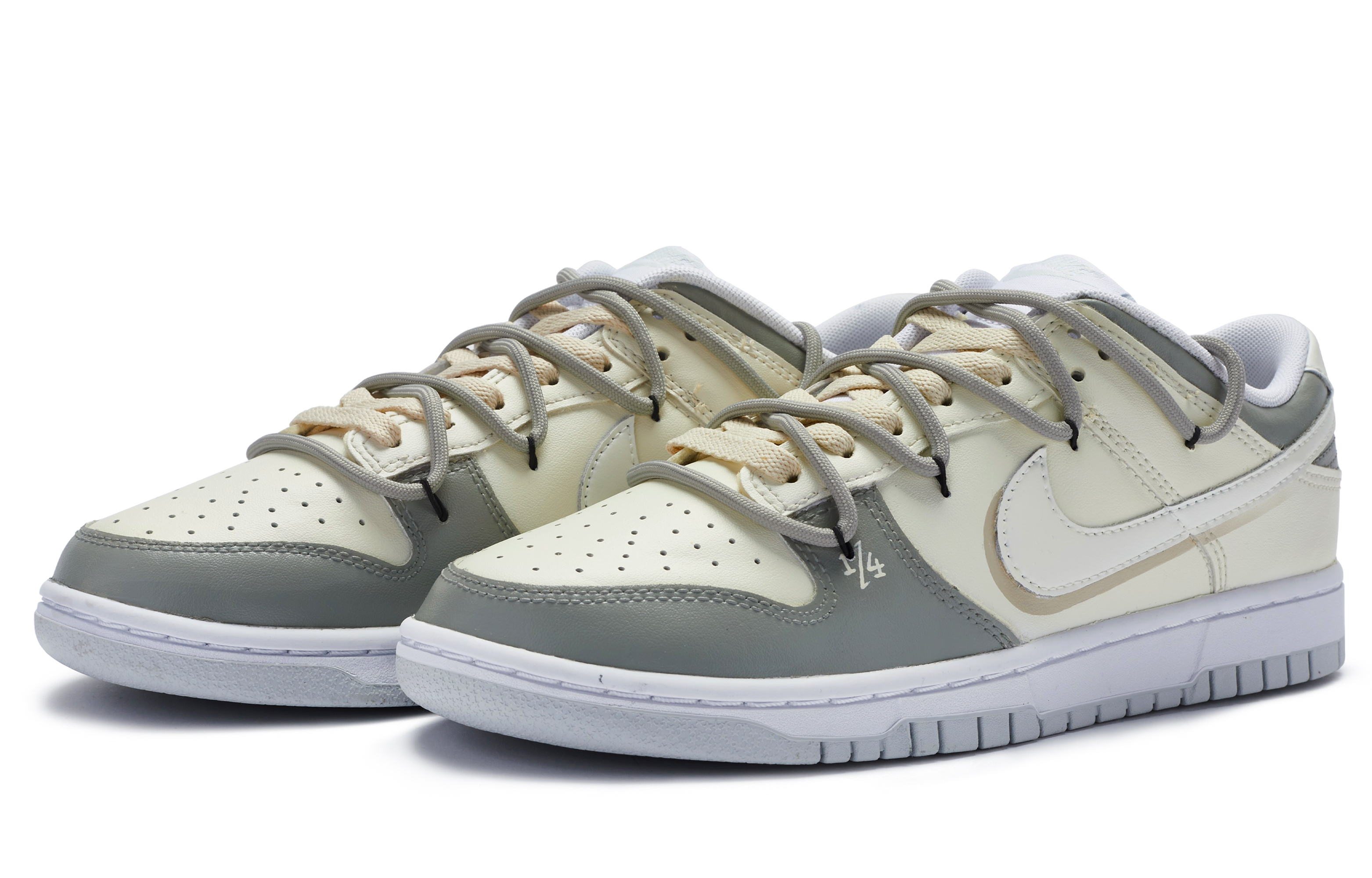 Lookbook ナイキ ダンク ロー "アトミックグレー＆ホワイト" (カスタム) DV0831-101(TeamR-男款原子灰1/4)