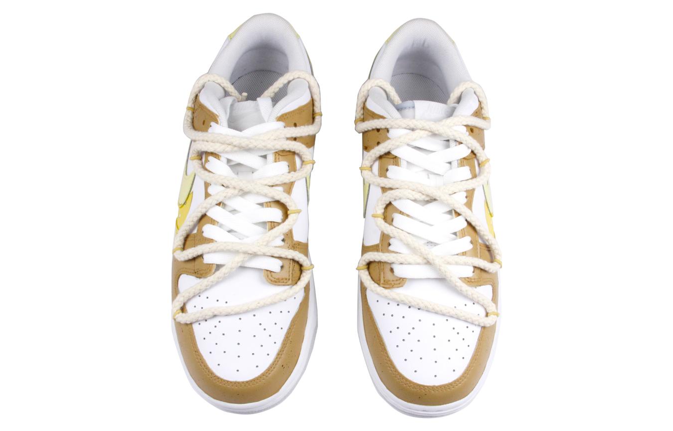 Shop 【訂製球鞋】Nike Dunk Low 秋日美拉德 生酪拿鐵 奶酪 解構雙勾 百搭 低筒 板鞋 GS 黃棕