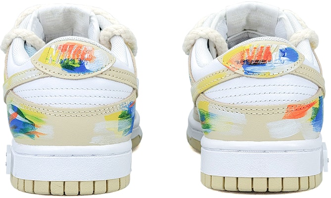 【訂製球鞋】Nike Dunk Low 秋日印象 光影藝術 莫奈風 解構藝術 低筒 板鞋 男款 米白藍 Shop 【訂製球鞋】Nike Dunk Low 秋日印象 光影藝術 莫奈風 解構藝術 低筒 板鞋 男款 米白藍