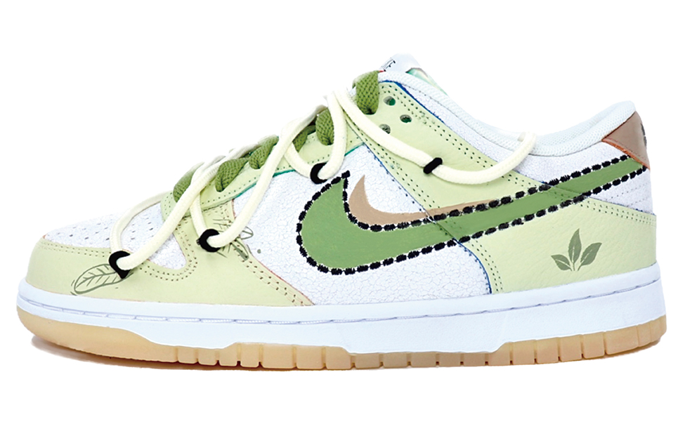 [Custom Shoes] Nike Dunk Low 'Avocado White-Green'