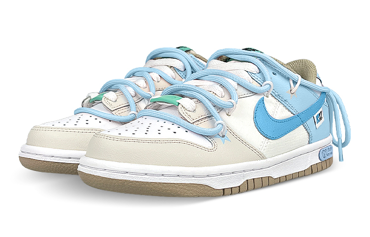 Lookbook [Custom Shoes] Nike Dunk Low 'Baby Blue Deconstructed Double Lace'