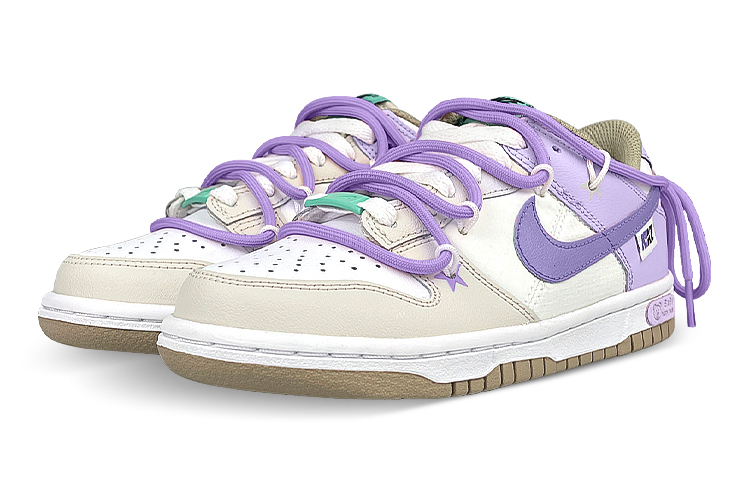 Shop [Zapatillas Personalizadas] Nike Dunk Low 'Baby Purple Deconstructed' DX6063-131(Team叁-女Baby紫SBOX)