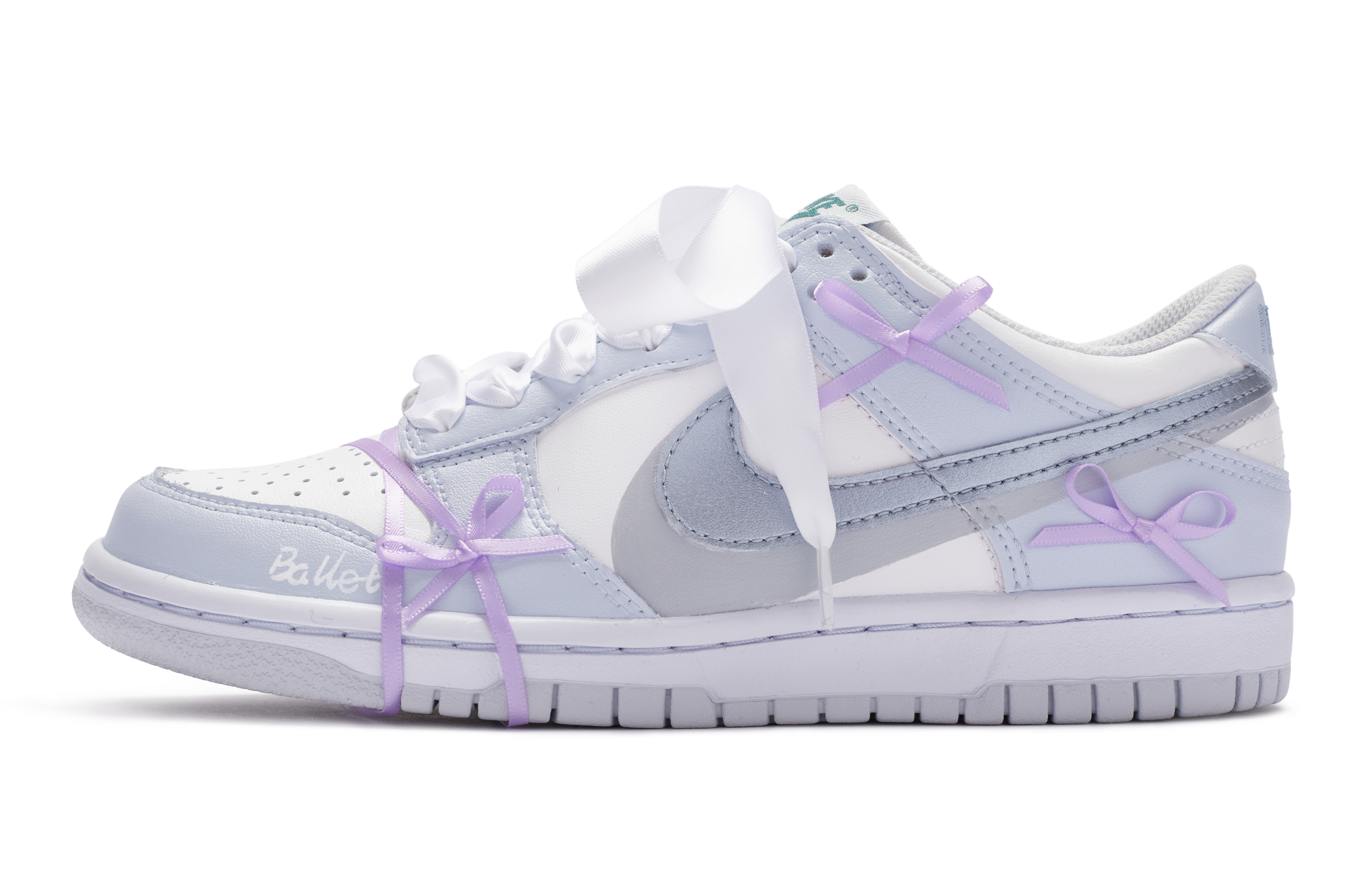 Buy [Kasut Custom] Nike Dunk Low 'Fantasi Balet Putih Ungu' FD1232-002(TeamR-女款芭蕾紫)