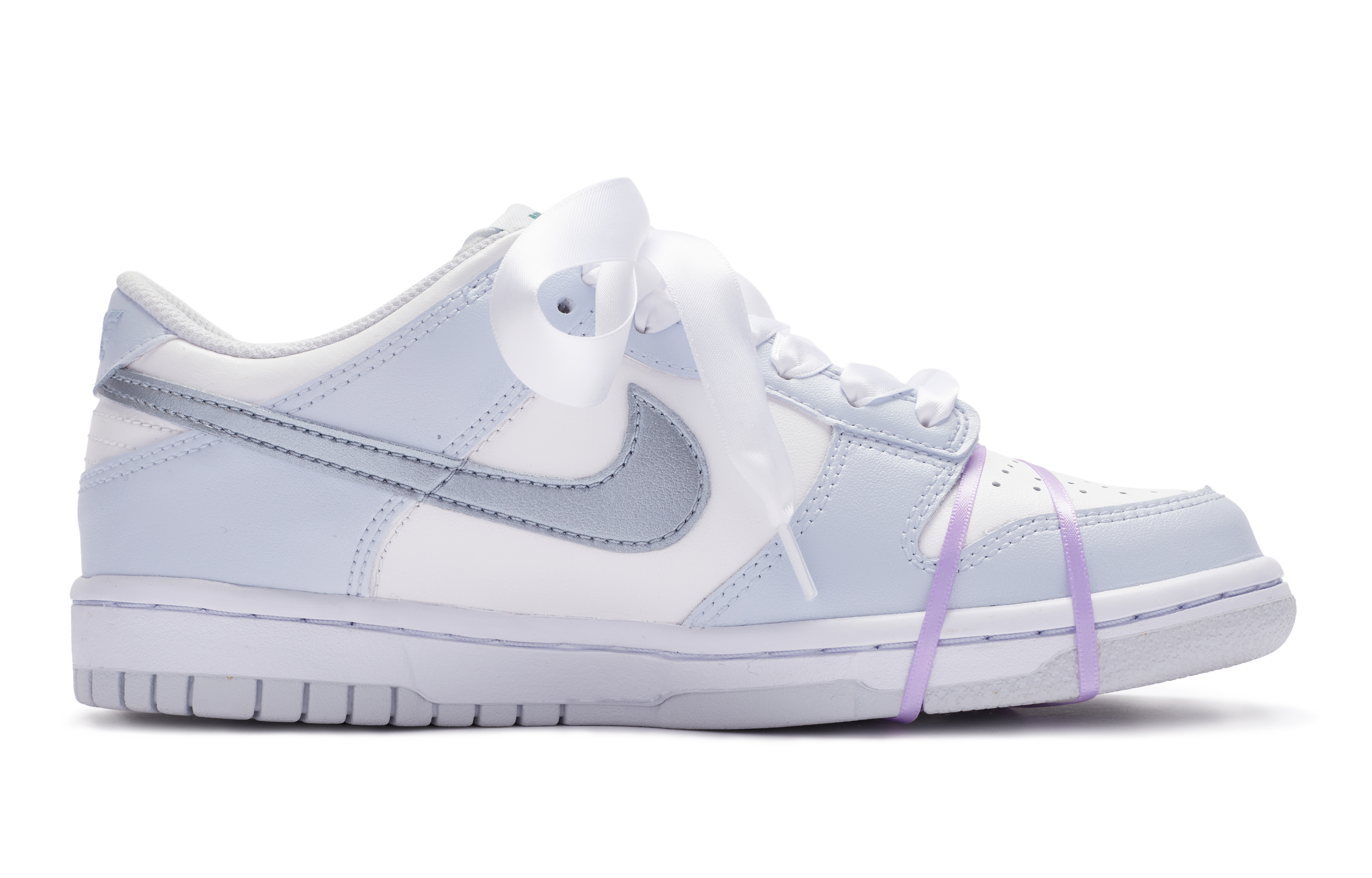 Order [Kasut Custom] Nike Dunk Low 'Fantasi Balet Putih Ungu' FD1232-002(TeamR-女款芭蕾紫)