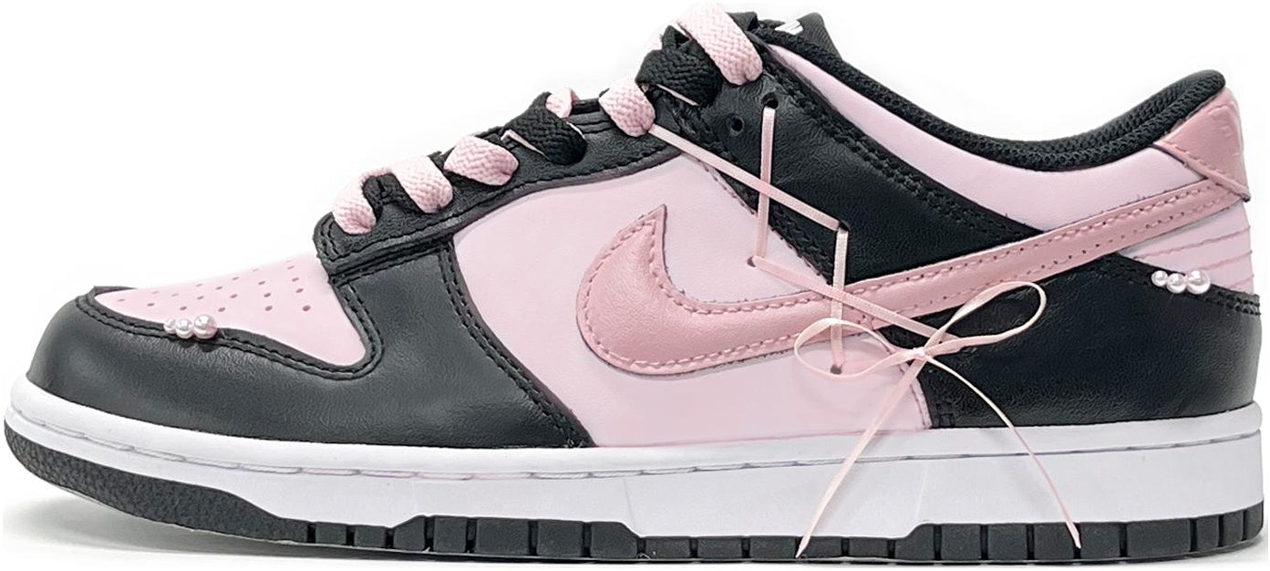 custom-shoes-nike-dunk-low-ballet-girl-pink-black