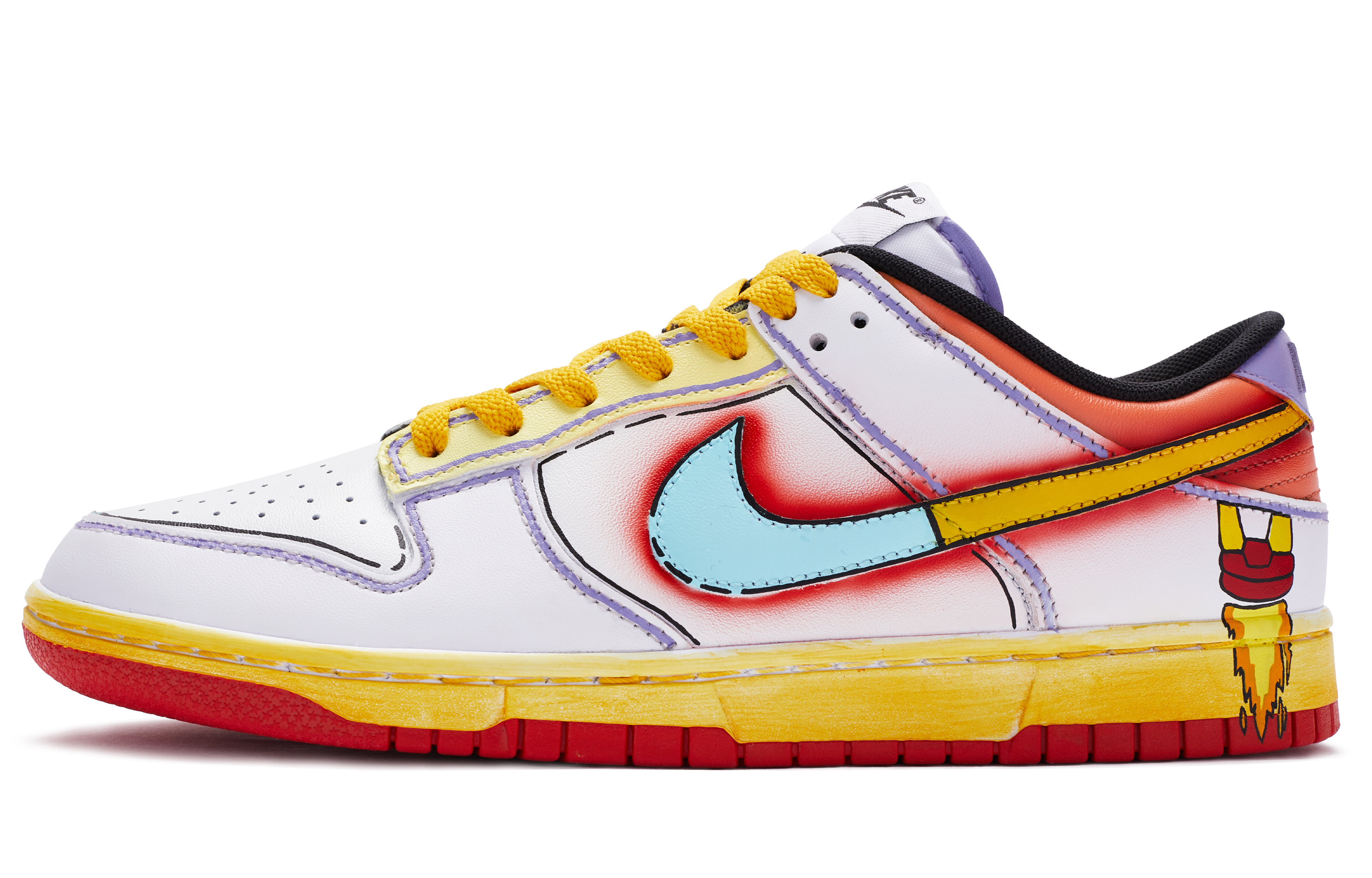 Buy [定制鞋款] 耐克Dunk Low '气球手绘' FD9762-061(TeamR-男女同款热气球)